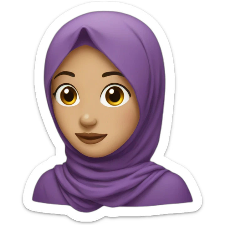 Hijab girl sticker
