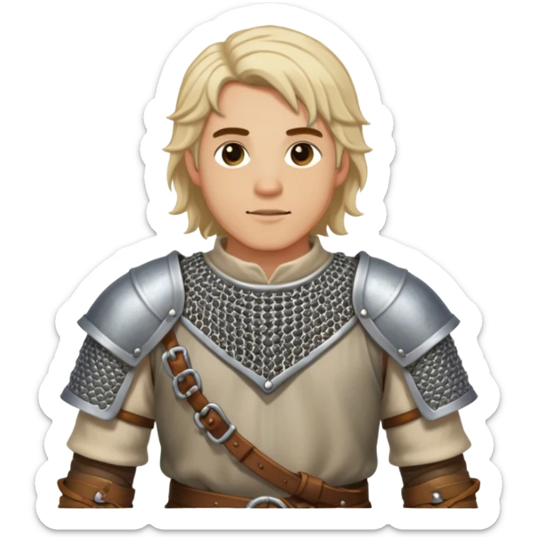 medieval summer outfit worn by a DnD themed fantasy male character. clothes only above the waist. sticker