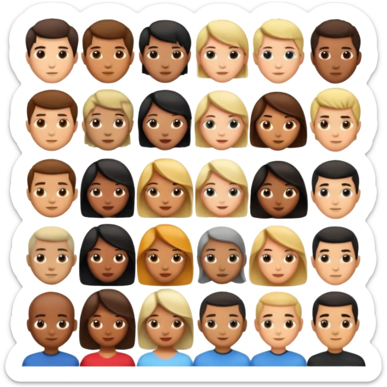 collection of avatars with famous tv shows and movies most icone characters sticker