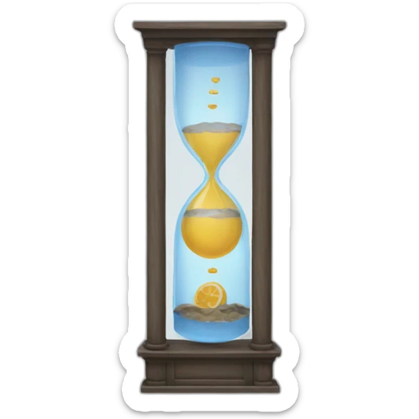 Water clock sticker