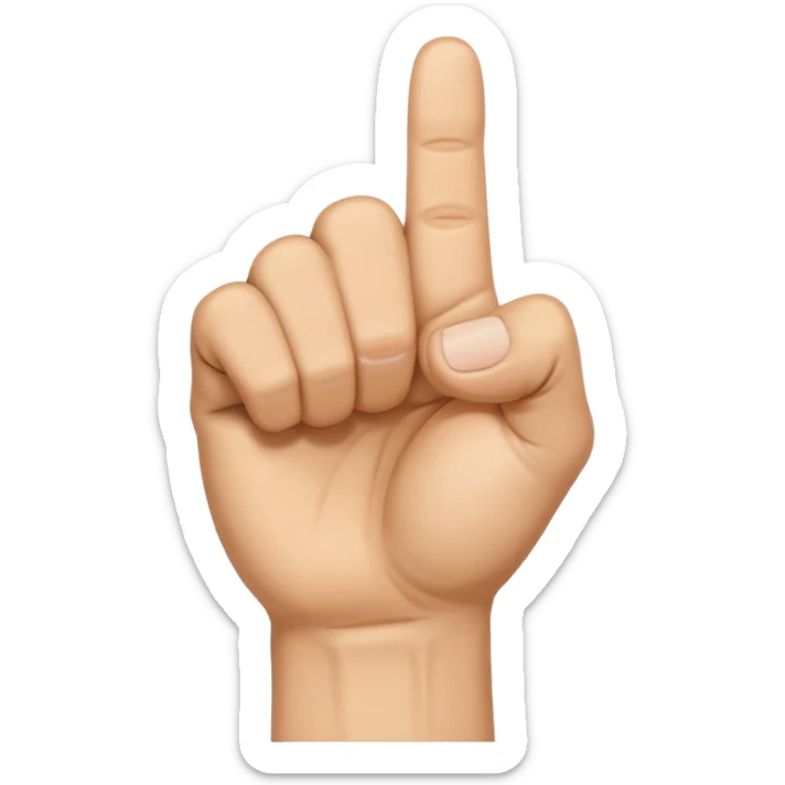 Nah derken elini yumruk yapsın baş parmağını işaret ve orta parmağının arasına soksun sticker