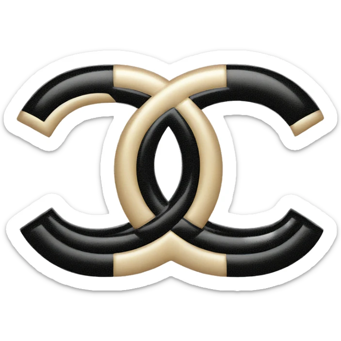 chanel logo sticker