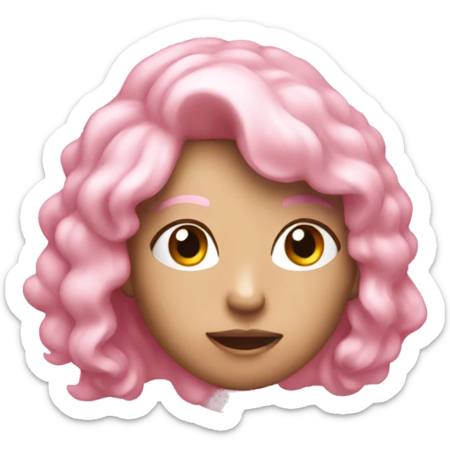 present light pink sticker