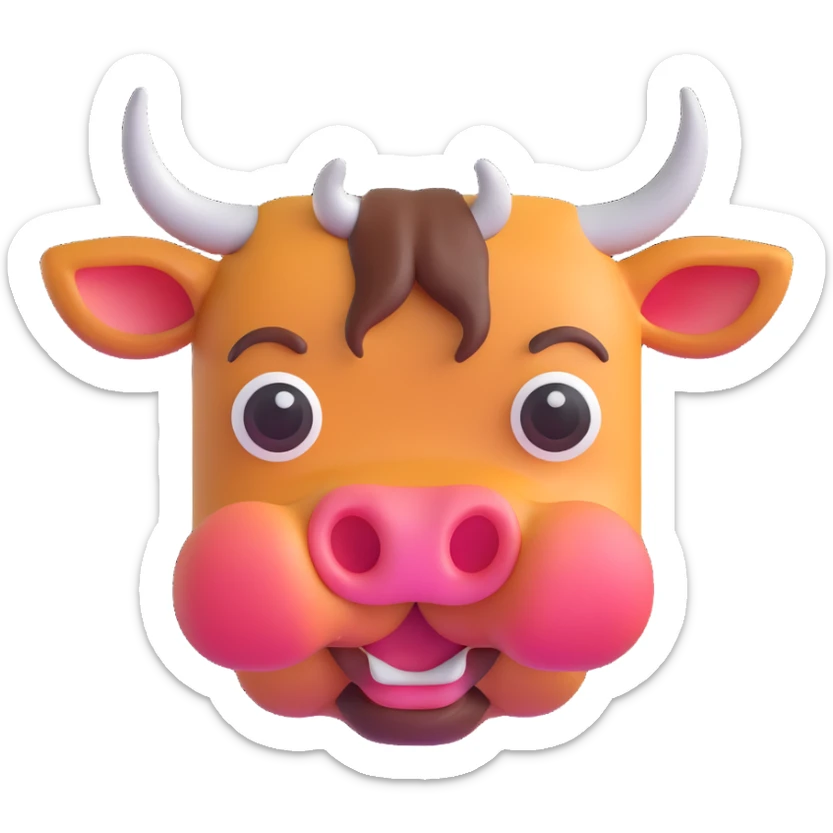 Russian bull emoji sticker