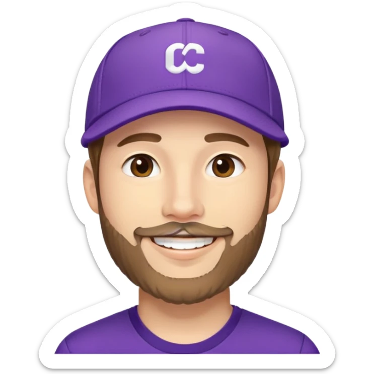 - Nam
- 20 tuổi
- Da trắng
- Tóc nâu , đội mũ tím
- Mặt đẹp trai, cười nhếc miệng sang bên phải
- Huấn luyện viên
- Râu vàng, dâu quai nón ở cằm chứ ko lên tới mũi sticker