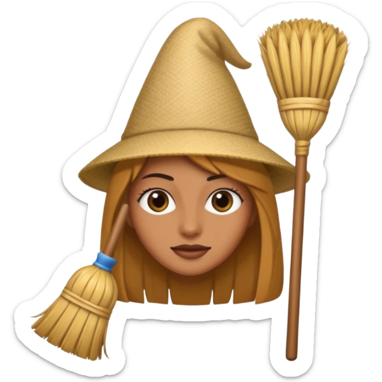 Miotły zamiast rzęs sticker