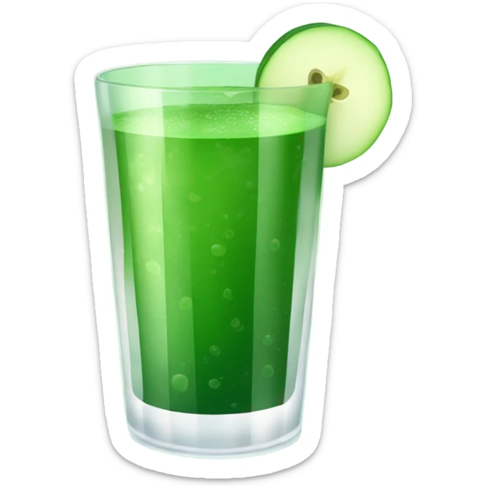 Green juice sticker