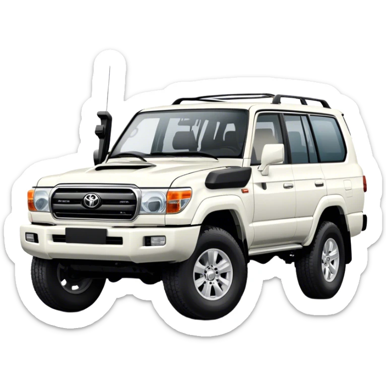 Toyota Land Cruiser - Toyota (Model Year: 2021) (Iconic colour: White) sticker