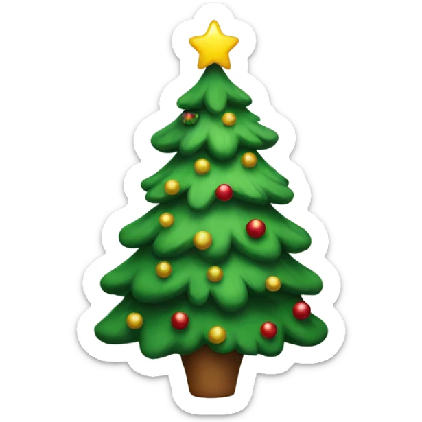 Christmas tree  sticker