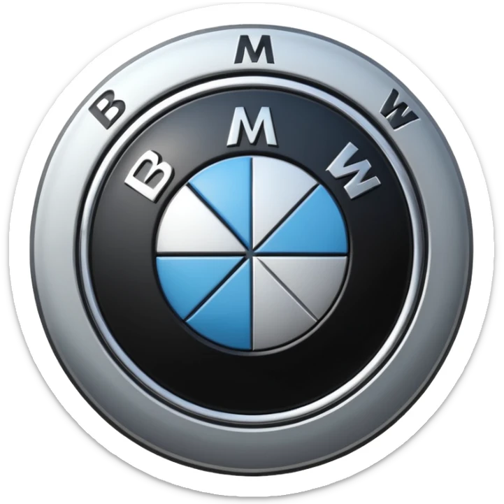 bmw logo sticker