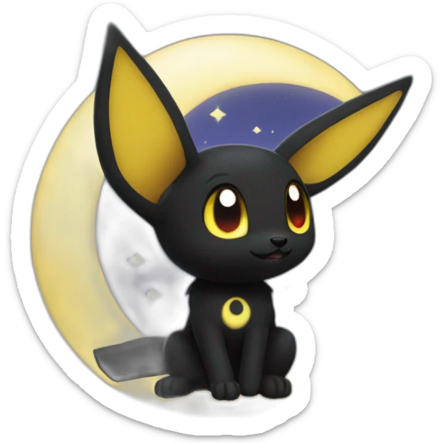 umbreon with moon sticker