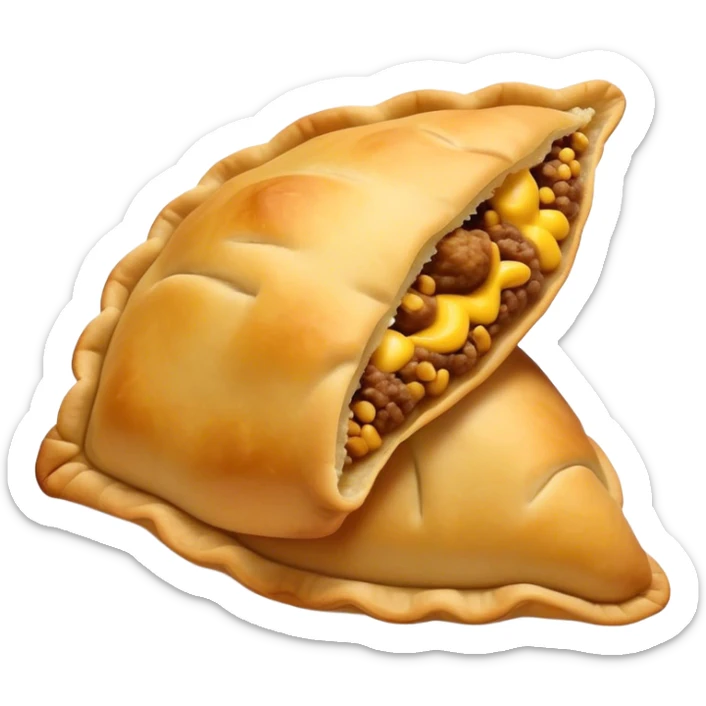Empanada colombiana, no de hojaldre sino de masa de maiz sticker