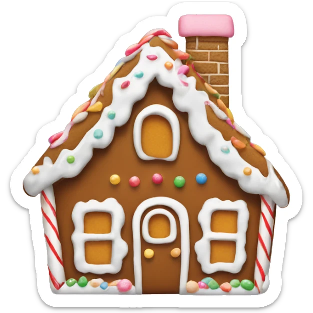 gingerbread house sticker