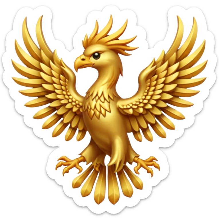 phoenix crest/brosch sticker