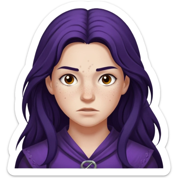 Violet Sorengil from the book The Fourth Wing, Traces of a Fighting Ashjad sticker