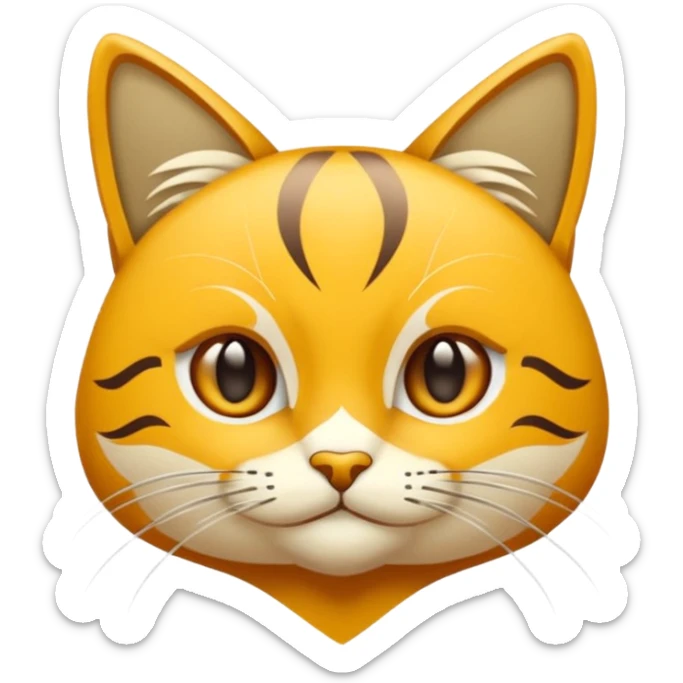 Elinde bicak olan caliko cinsi bir kedi tasma vs hiç bir sey olmasın üstünde bıçağı elinde tutsun gözleride bal rengi sticker