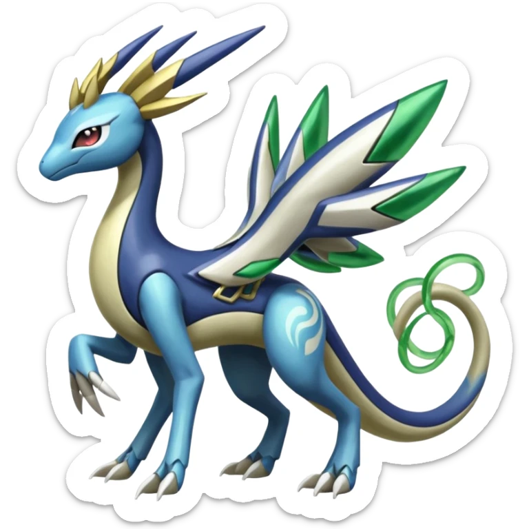 Meloetta-Zygarde-Cresselia-Palkia-Dialga-Electrike-Manectric-Fakémon-fusion, full body sticker