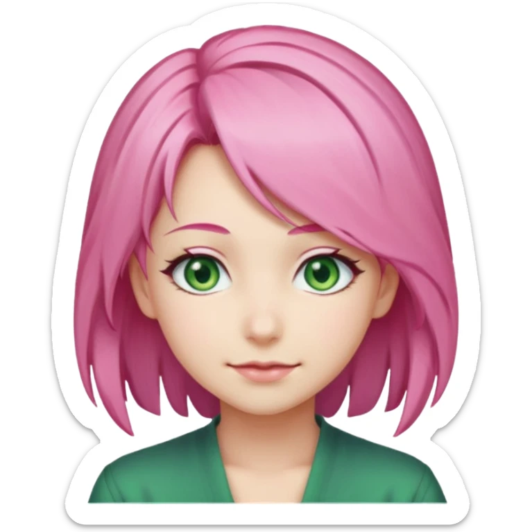 Mitsuri Kanroji, ultra détaillé, sourire narquois, mitsuri Kanroji hairstyle  sticker