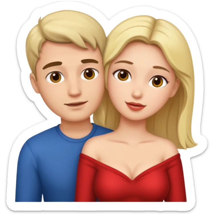 À naked man and woman naked doing sex naked sticker