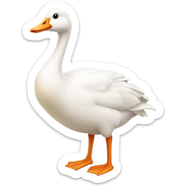 Silly goose  sticker