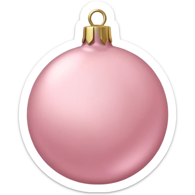 the color is baby pink its still christmas themed and aesthetic sticker