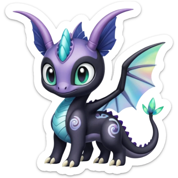 Meloetta-Cresselia-Palkia-Spyro-Toothless-Stitch-Fakémon-creature-hybrid sticker