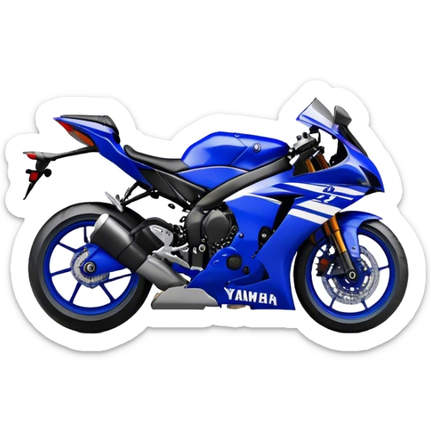 Yamaha YZF (Sportbike) - Yamaha YZF-R1 (Model Year: 2022) (Iconic colour: Blue) sticker