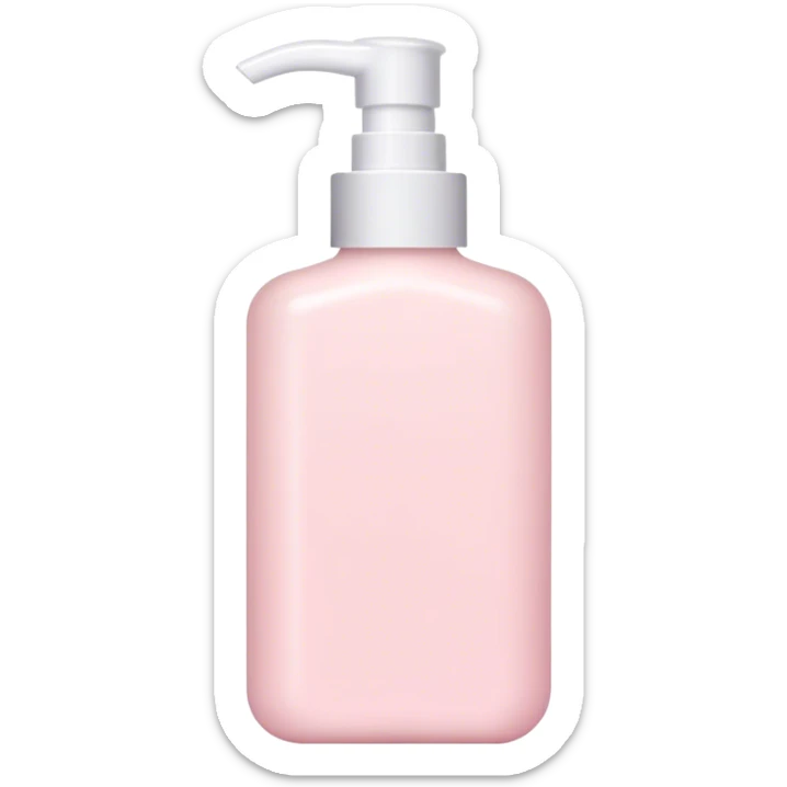 Pastel pink lotion bottle sticker