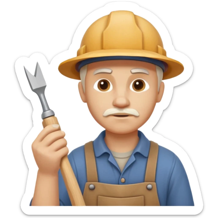 wood carving carpenter portrait, head and shoulders only, carving wooden figure with chisel, wood shavings visible, focused craftsman expression, artisan workshop vibe, 3D cartoon style, mobile game icon style, clean background, no text, no watermark
 sticker