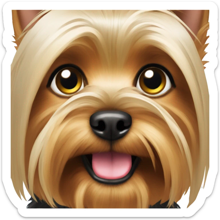 Very pretty Yorkshire terrier sticker