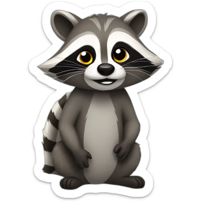 Raccoon sticker