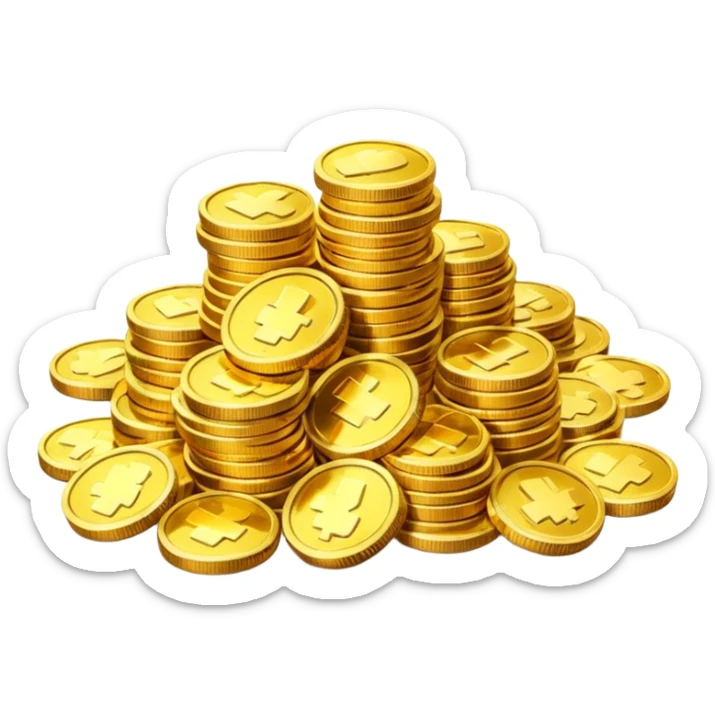 Dragon Hoard pile of gold without the dragon like in the movies so many gold were dragon sleep but dragon just went out  cold coins  sticker