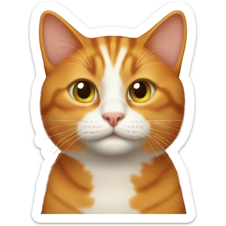 ginger cat sticker