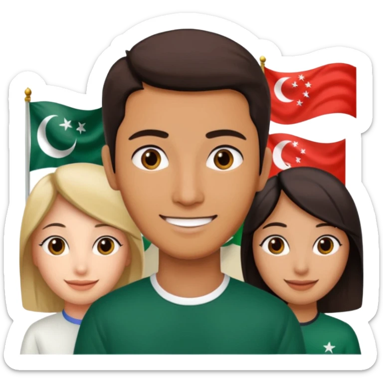 a Pakistanirl who is curious for Knowledge about Hong Kong and China, disscussion with other Pakistani friends sticker