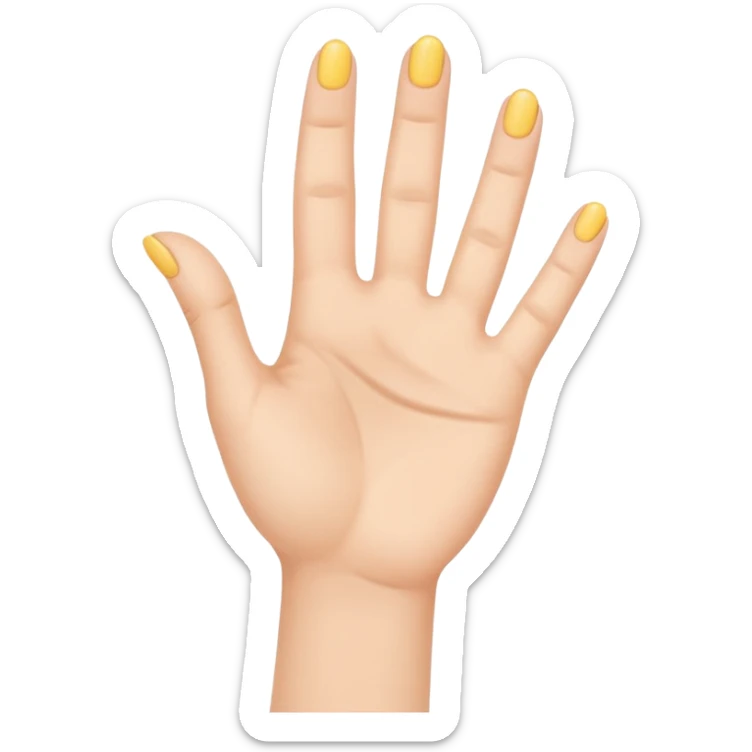 Minimal emoji of a hand lifting facial skin upward, clear skin-tightening gesture, gentle upward motion, natural wellness style, simple and readable icon, no beauty or cosmetic clinic references sticker