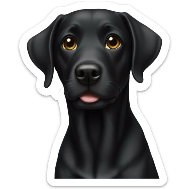 black lab  sticker