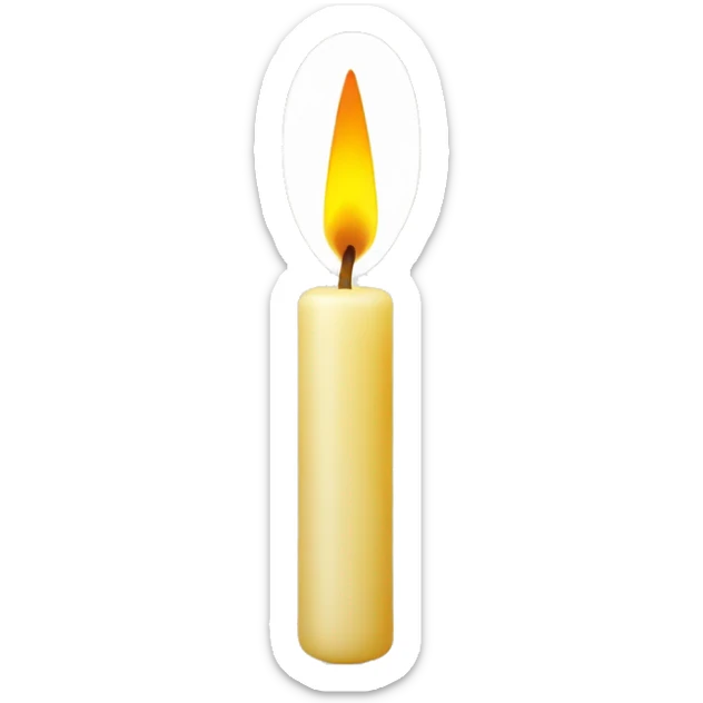 Dinner candle sticker
