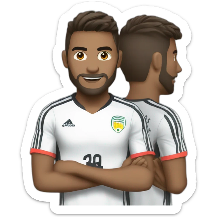Toma mi foto de perfil y crea emojis sobre soccer sticker