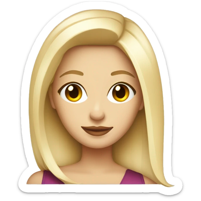 Blonde and straight hair girl sustaining cocktail san francisco sticker