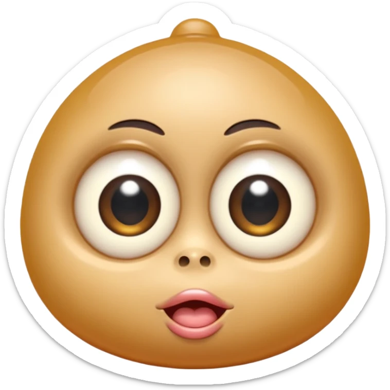 a crabadabadooda face, big eyes, tubblewubble, loolaapapoo, sloopa, small mouth loobadooba, consquinto, lalalalabingbong, glossy eyes, maalardo  sticker