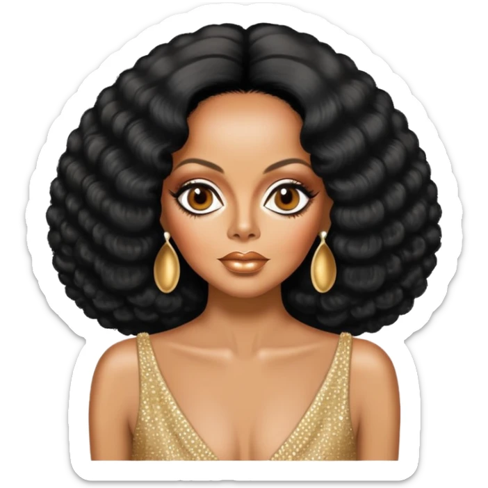 Diana Ross sticker