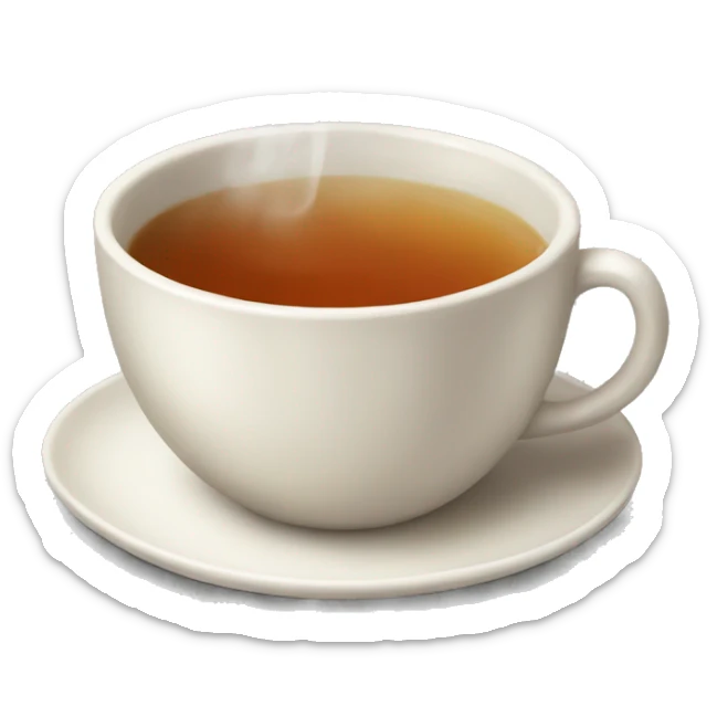 cup of tea sticker