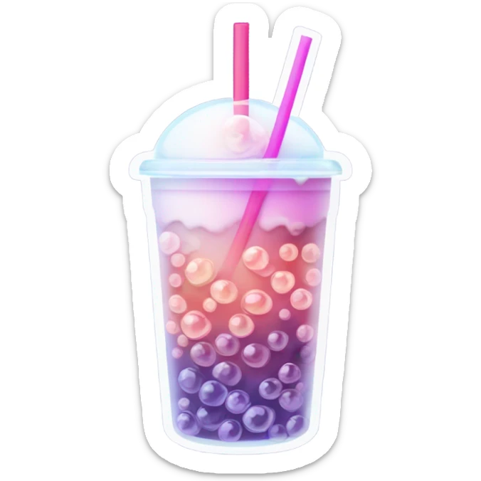 Bubble tea sticker