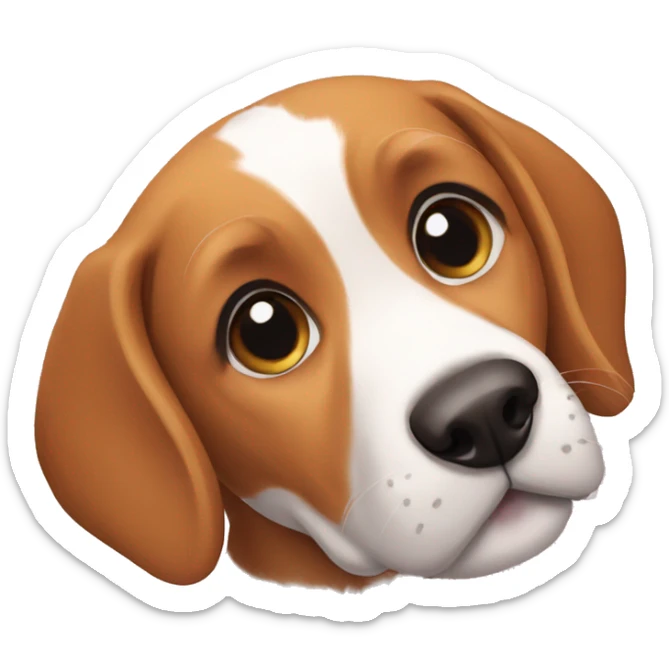 Beagle love sticker