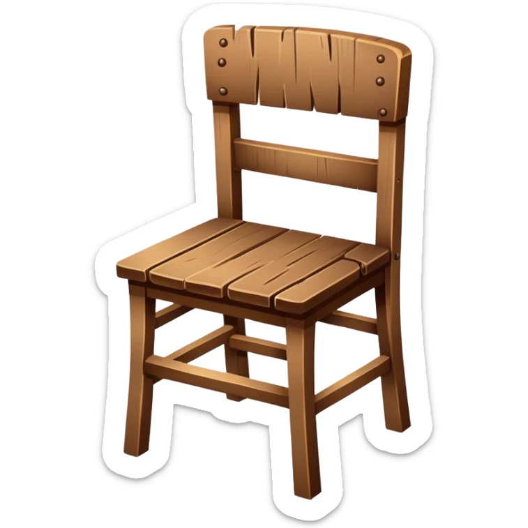 Broken chair sticker
