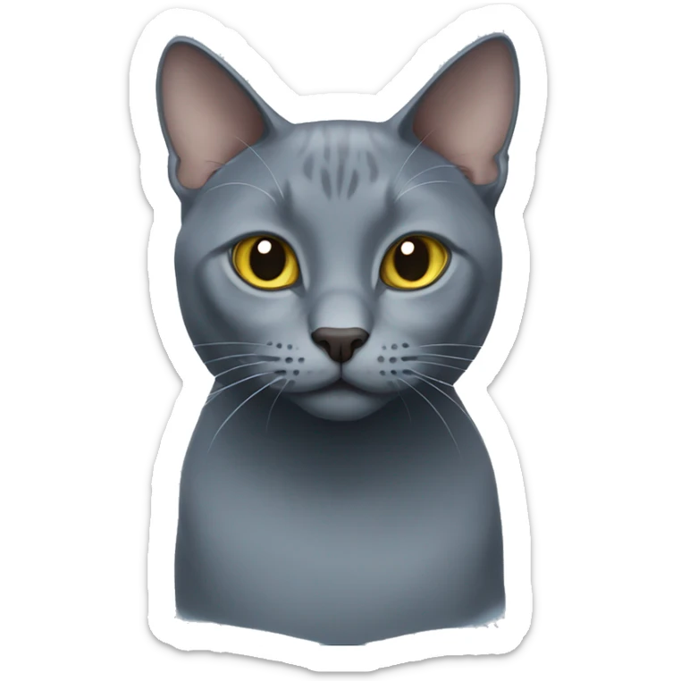 Russian blue cat sticker