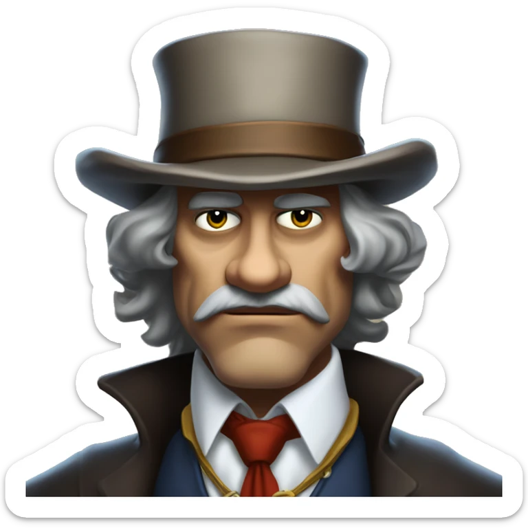 Warcraft detective in Uncle Scrooge style, oil paint, mysterious eyes, intricate lips, masterpiece pose, odd perspective, beautiful, desirable, logical sticker