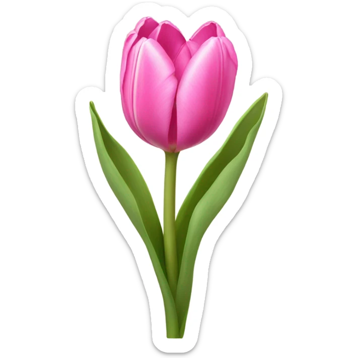 Pink tulips  sticker