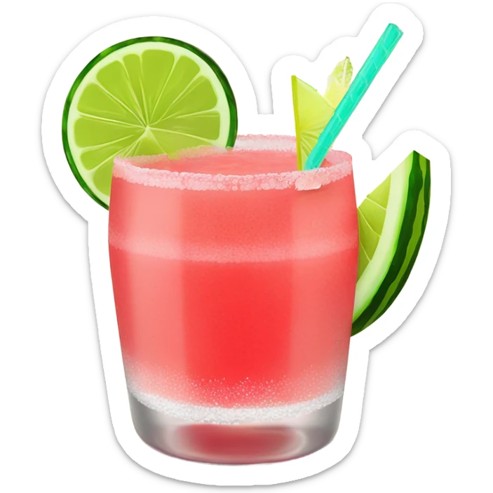 Watermelon margarita sticker