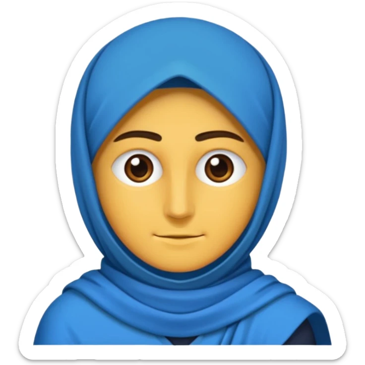 İnsan olmucak .dedimm Yuvarlak mavi bir çember içine Siyah tik yap insan kafası olmucakkkkk sticker